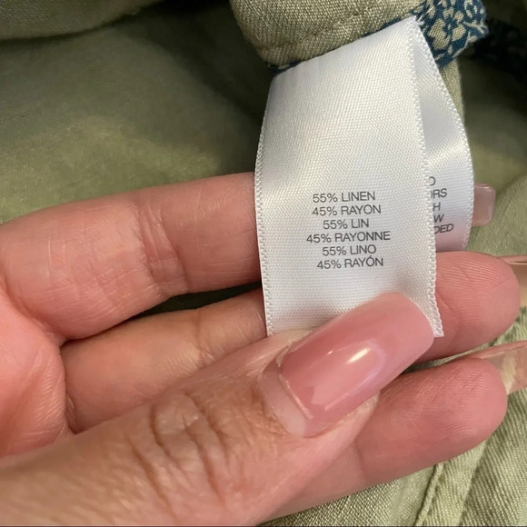 Kenneth Cole  Reaction Linen Blend Double Breasted Jacket Blazer Sz S - Picture 10 of 12